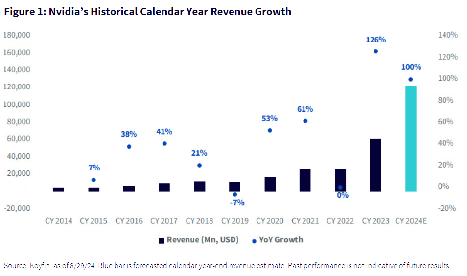 Nvidia’s Historical Calendar Year Revenue Growth