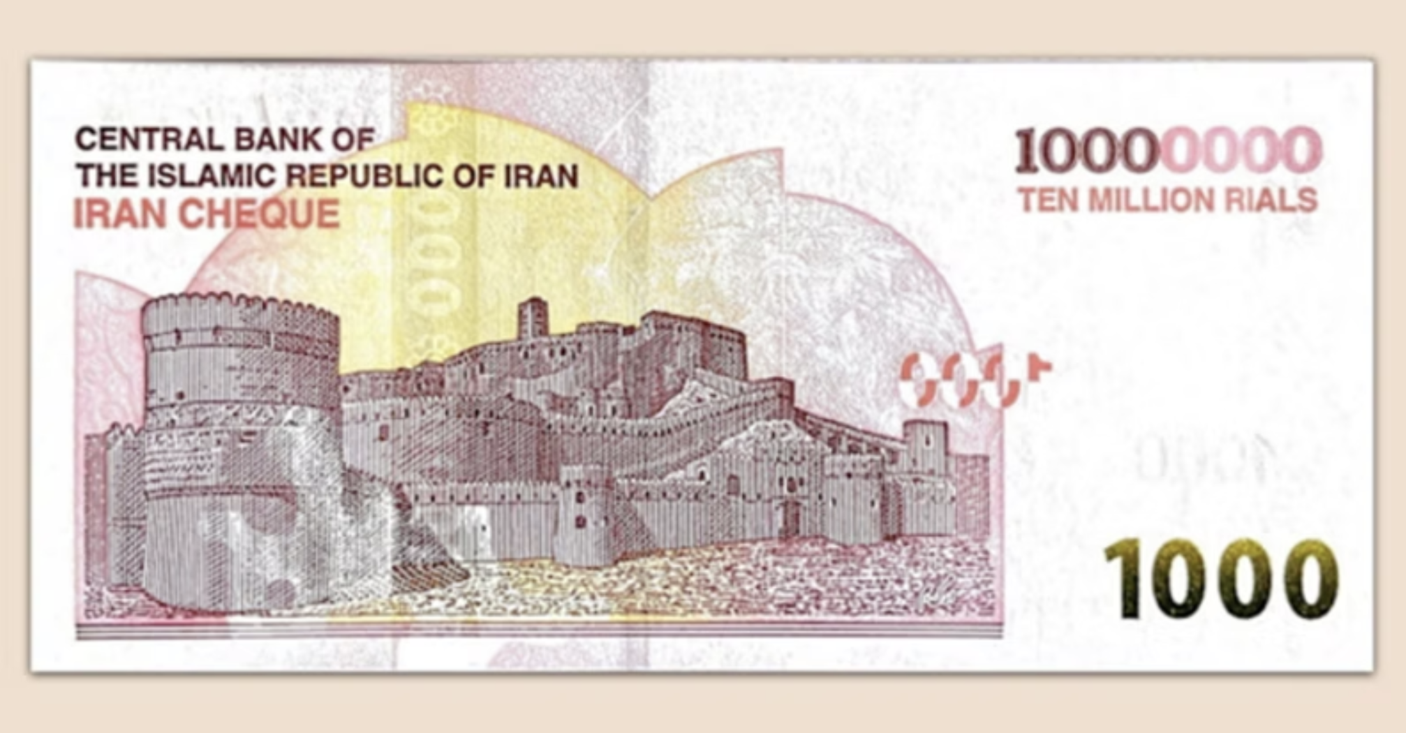 iran cheque