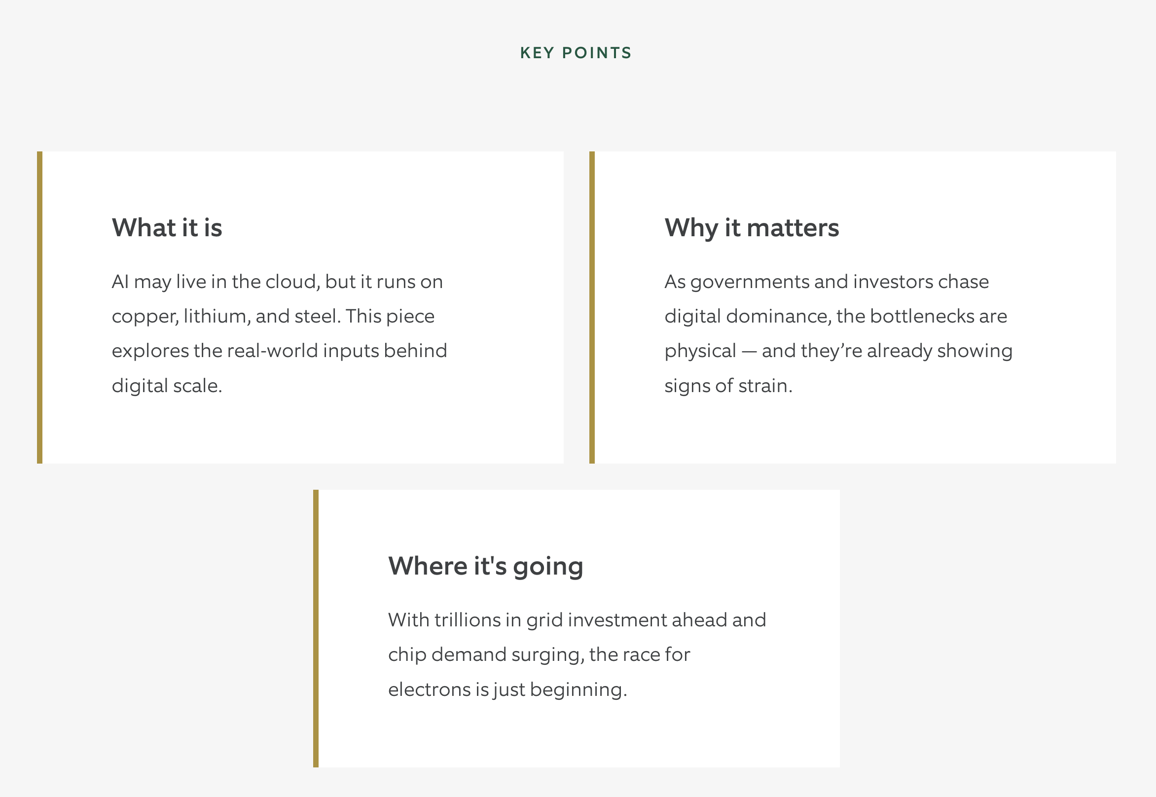 key points
