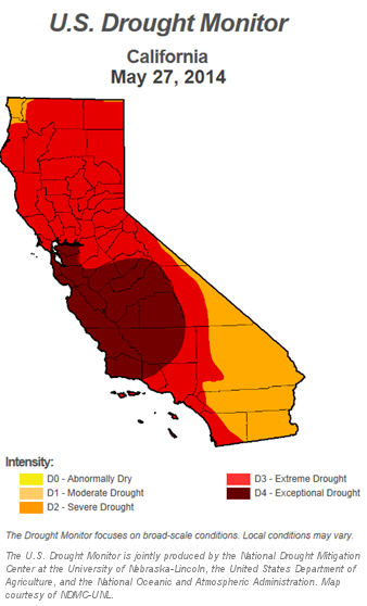 U.S. Drought Monitor - California