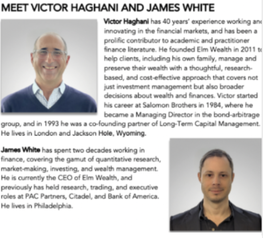 James White, Victor Haghani