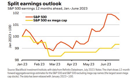 Split earnings outlook